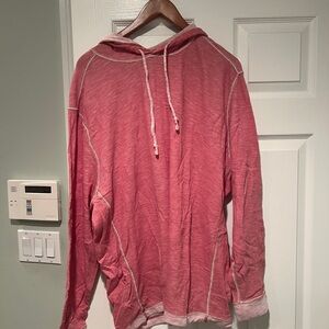 Red/ Pink Tommy Bahama Reversible Lightweight Hooded Sweatshirt Xxl